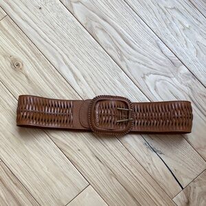 Steve Madden Woven Brown Belt